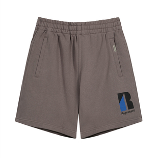 Represent拼色字母印花高街运动五分裤美式休闲男女宽松抽绳短裤