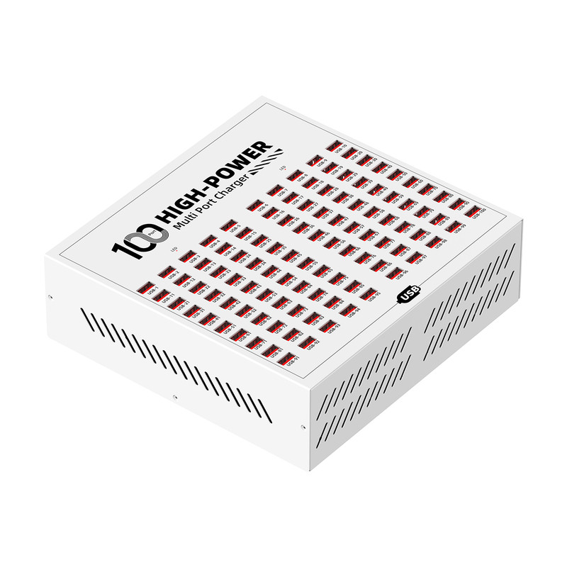 100口400W适用苹果安卓手机平板usb多口快充充电器80口大功率工作室60口50口40口30口20口多孔快充头通用3A