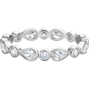 【礼物】De Beers 戴比尔斯 Petal 18K白金戒指