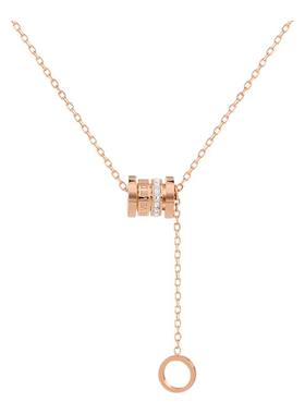 钛钢不褪色小众设计小蛮腰项链