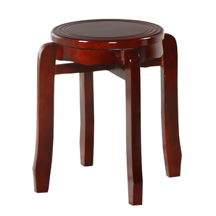 实木圆凳餐桌凳子家用木凳仿古艺术凳茶几凳矮凳曲木板凳包邮整装
