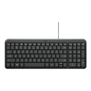 罗技K106有线键盘笔记本办公专用台式电脑商务家用打字键鼠套装