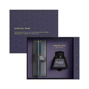 Bernard Shaw萧伯纳钢笔情侣礼物灯塔爱琴蓝墨水笔官方旗舰男士高档精致礼盒私人定制成人练字复古套装送礼