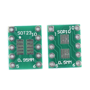 转接板sot23 msop10 转dip10 0.5mm 0.95mm间距PCB转换板