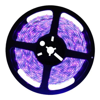 5V12V24V自粘贴365nm灯带390nm紫光验钞杀菌消毒UV紫外线led灯条