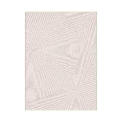 奶油风客厅双层无胶可机洗地毯