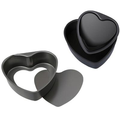三能心形活底蛋糕模具爱心硬膜