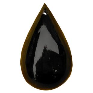 天然海铁树水滴珠吊坠海柳乌柳黑珊瑚海底树民族风纯黑款时尚项坠