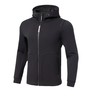 李宁男子卫衣2023年春秋季新款时尚健身开衫卫衣连帽外套AWDS093