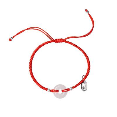 宫里上新天然和田玉红绳