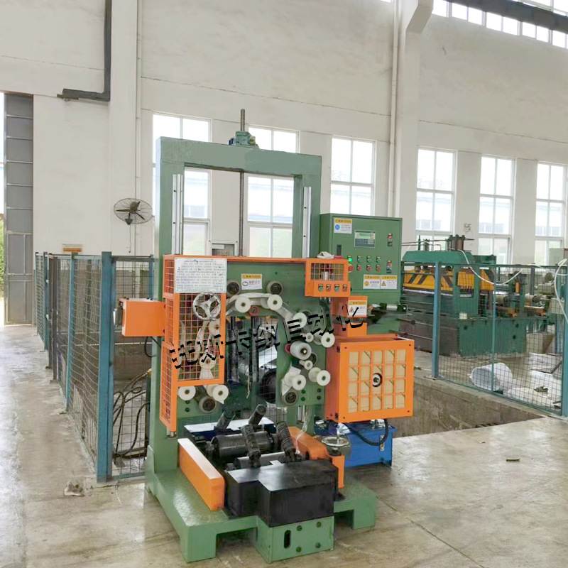 钢带上储料包装翻包一体机铜卷缠绕包装线钢卷包装翻转机