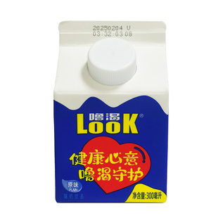光明官方LOOK噜渴原味300ml/950g常温酸奶饮品大瓶盒装益生菌牛奶