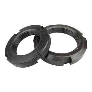 国标GB812圆螺母锁紧并带开槽止退防松螺帽圆形螺母M12M30M55-200