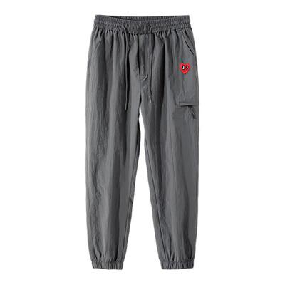 查尔斯桃心美式速干冰丝工装裤