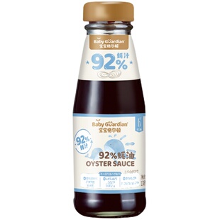 宝宝格尔顿蚝油92%蚝汁烹饪儿童调味料炒菜0添加防腐剂可搭配辅食