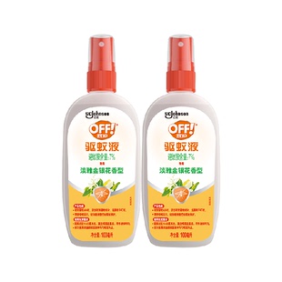 欧护OFF!户外驱蚊液100ml*2花露水6h防叮咬金银花精华清爽