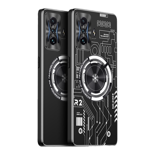紫铜均热板散热适用于小米红米k50电竞版手机壳车载磁吸redmik50gaming石墨烯降温红迷K50电竞版高级感保护套