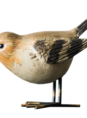 创意手工树脂小鸟装饰摆件