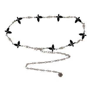 网红蝴蝶腰链配饰女夏季配裙子牛仔裤连衣裙金属链条腰带女士装饰