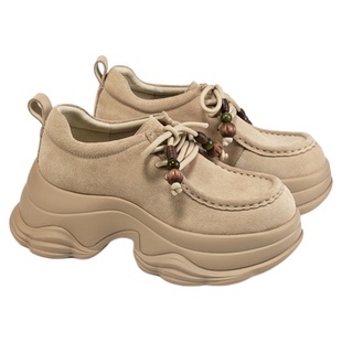 fed增高袋鼠鞋秋季新款女鞋厚底乐福鞋英伦风单鞋女S0812-YAB696