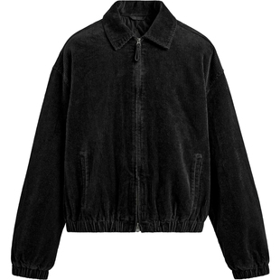 柜549！秋冬新款男装灯芯绒宽松翻领夹克6318430 800棉服短款外套
