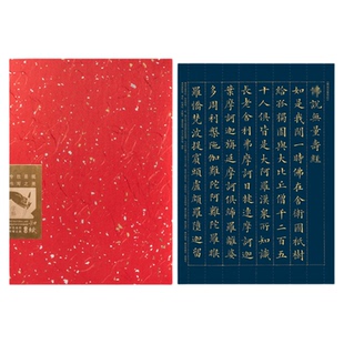 知纸林则徐无量寿楷书字帖泥金小楷可折叠近距离临摹毛笔书法字卡