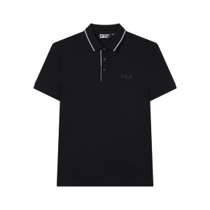 FILA 斐乐翻领短袖POLO衫男2024秋季新款休闲纯棉透气运动T恤上衣