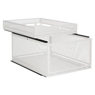 50CM深柜拉篮滑轨厨房调料品置物架抽拉式抽屉杯子收纳盒橱柜分层