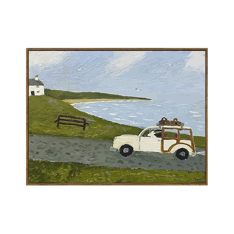 北欧风海边风景diy数字油画材料