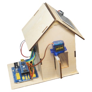 下雨关窗装置科技创新大赛作品小制作小学中学生青少年小发明教具