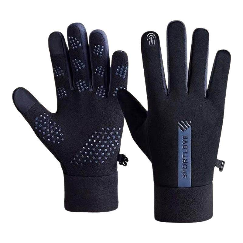 冬季防风防水加绒保暖触屏秋冬季户外电动车手套防滑骑行专用手套