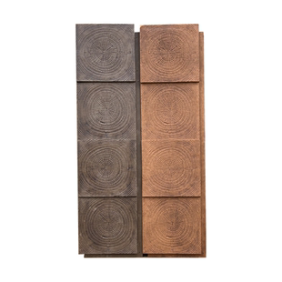 pu年轮木纹砖pu仿木板文化石水泥构件砖木纹板背景墙外墙装饰板