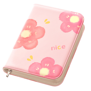 产检孕检收纳册皮面拉链产检报告单收纳册马宝宝孕期档案册活页收纳袋文件夹孕妇初期用品产检手册资料记录册