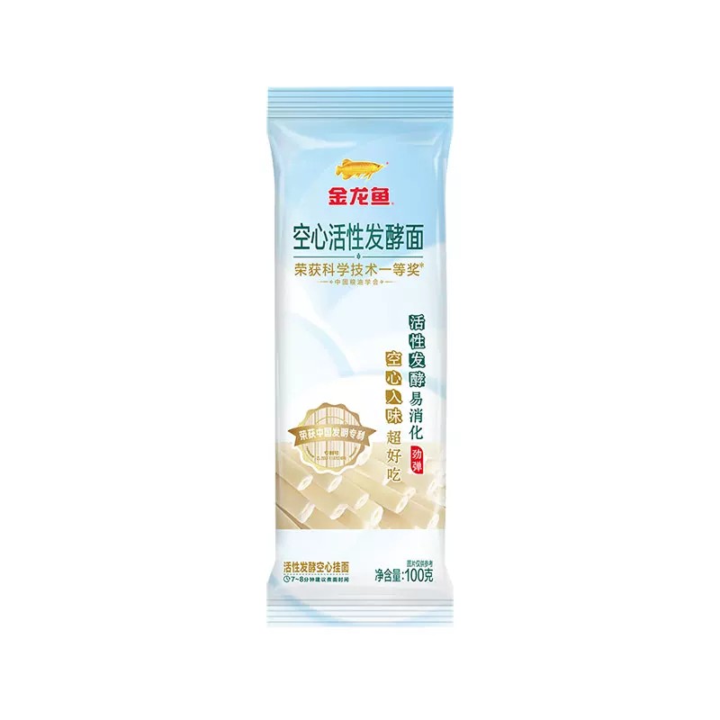 金龙鱼活性发酵空心挂面100g