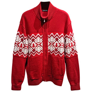 太平鸟男装2026春新款时尚刺绣立领毛开衫B2EAG1128/B2EAG112816