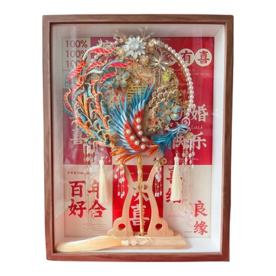 岚尚宫缠花凤凰新娘团扇材料包