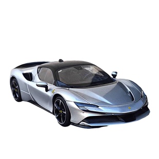 1:18比美高法拉利拉法SF90XX合金仿真跑车模型收藏摆件男生日礼物