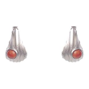 THING OF E【赤】系列 水滴形侧镶宝石耳环 设计感高级轻奢耳饰