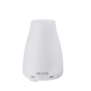 克丽缇娜香薰机仪卧室加湿器精油扩散器防干烧七彩小夜灯平口美容