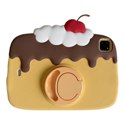 可爱奶油布丁旋转支架ipad保护壳