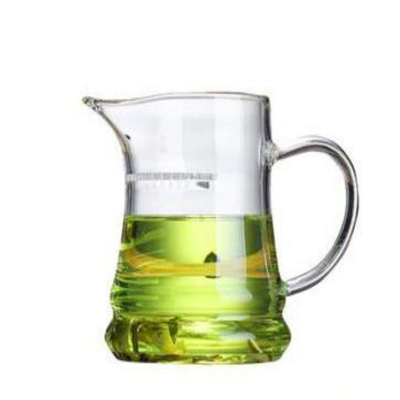 加厚耐热分茶器尖嘴带过滤月牙杯