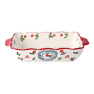 JOJO'S L. PD.domain.烤盘陶瓷盘创意长方形盘焗饭碗烤箱 | 新婚