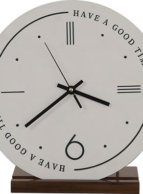 轻奢复古高颜值桌面时钟摆件