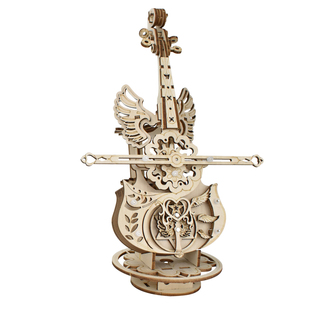 童木趣木质小提琴3D立体拼装模型DIY手工音乐盒拼图积木桌面摆件