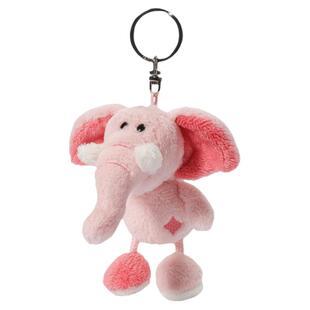 德国NICI专柜正品粉红扑克狮子大象兔子毛绒玩具钥匙扣圣诞礼物