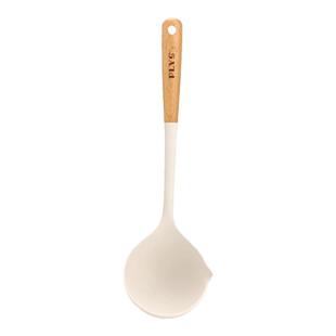 德国家用汤勺高档精致硅胶勺子不粘锅专用长柄食品级大号盛汤粥勺