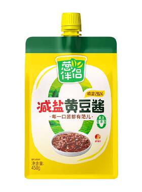 欣和葱伴侣黄豆酱减盐版450g