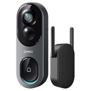 【官方旗舰店】360可视门铃6Pro哨兵版智能监控家用防盗入户门手机远程电子猫眼摄像头免打孔门镜门前监控
