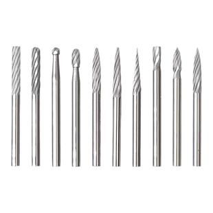 硬质合金旋转锉磨头3mm钨钢磨头磨头不锈钢倒梯形锥形圆球形t型磨