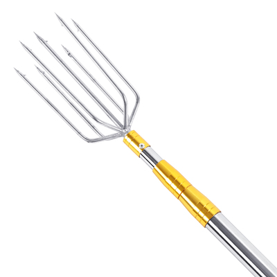 不锈钢槟榔杆可伸缩定位碳素鱼叉